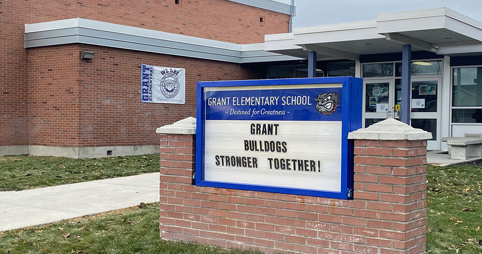 Front of Grant Elementary School